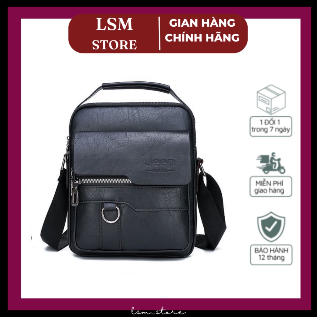 Túi Đeo Chéo 💥 ĐẸP NHẤT RẺ NHẤT 💥 Túi Nam Da Bò Microfiber, Cặp Da Đi Học, Đeo Vai Đi Làm Công Sở, Đựng Ipad