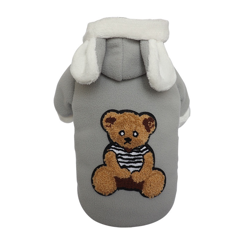 Áo Hoodie Mùa Đông 4 Màu Bằng Vải Lông Cừu Có Size XS-XXL Dành Cho Cún Cưng