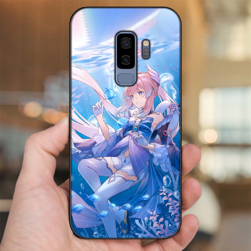 Ốp lưng Samsung S9 Plus viền đen in hình Sangonomiya Kokomi Genshin Impact