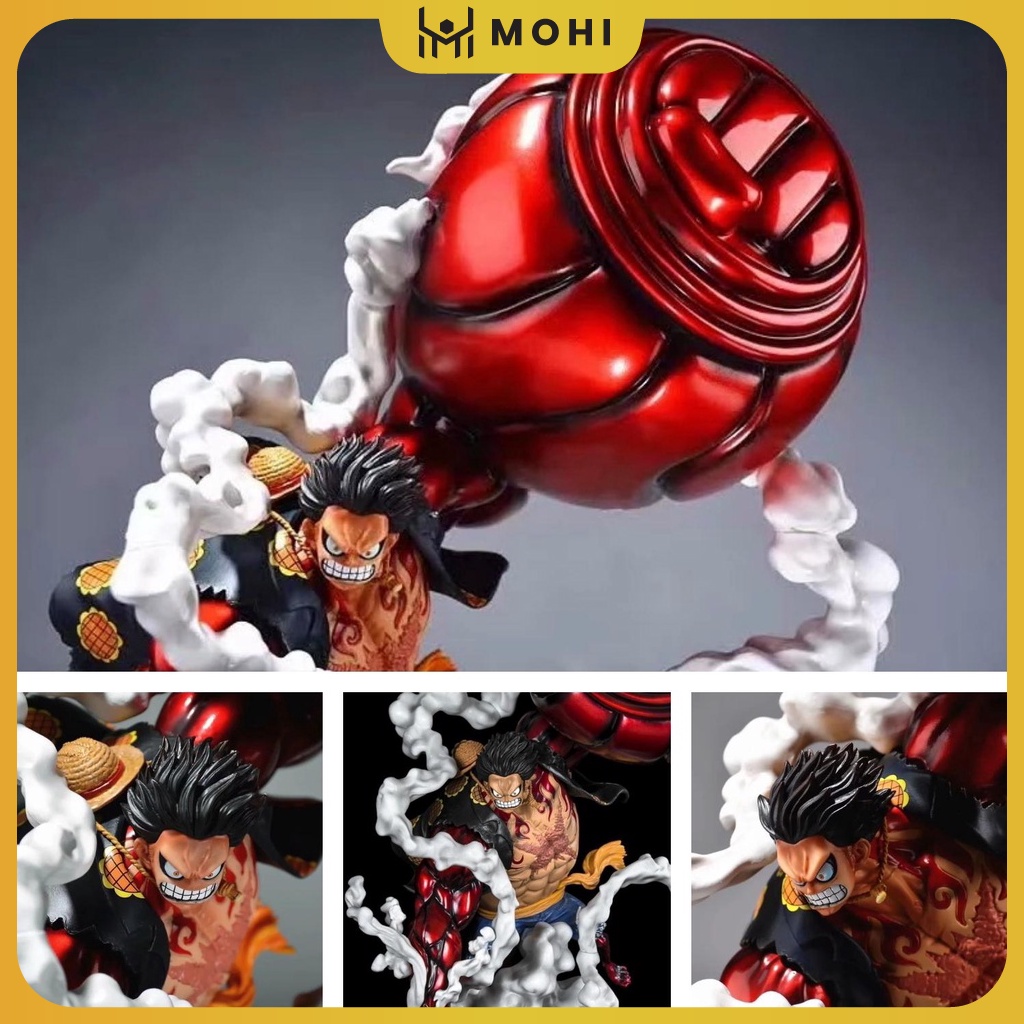 Mô Hình One Piece Luffy, Luffy Gear 4, Figure Tượng Luffy F.zero