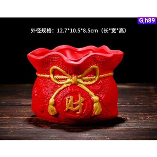 LỌ SỨ ĐỎ CẮM ĐÀO ĐÔNG ĐỎ, LUÁ MẠCH MINI SIÊU XINH