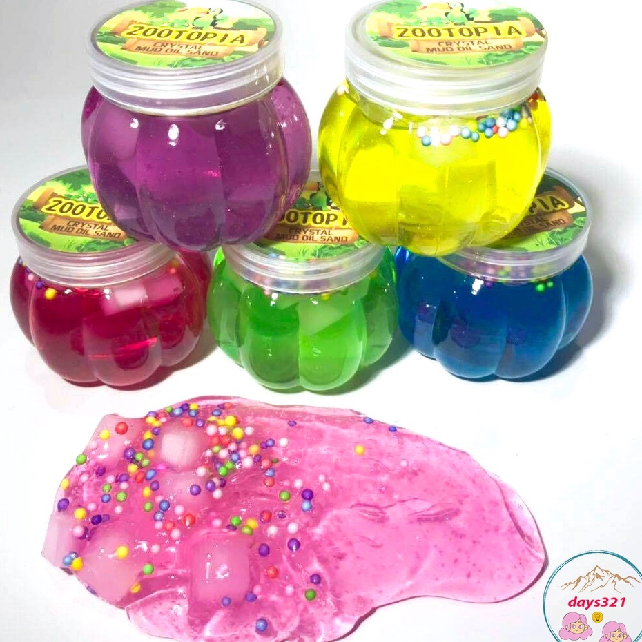 Slime quả bí ngô halloween loại to cốm xốp Đồ chơi hũ slam chất nhầy ma thuật squishy