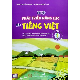 Sách - Bài tập phát triển năng lực môn tiếng việt lớp 1 Cánh Diều - NXB Đại học sư phạm