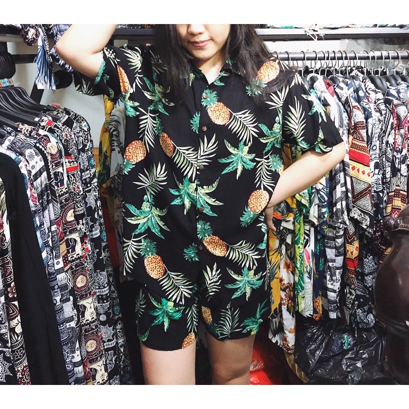 Bộ hawaii đi biển🔥Chất lanh Thái siêu mát🔥Freeship