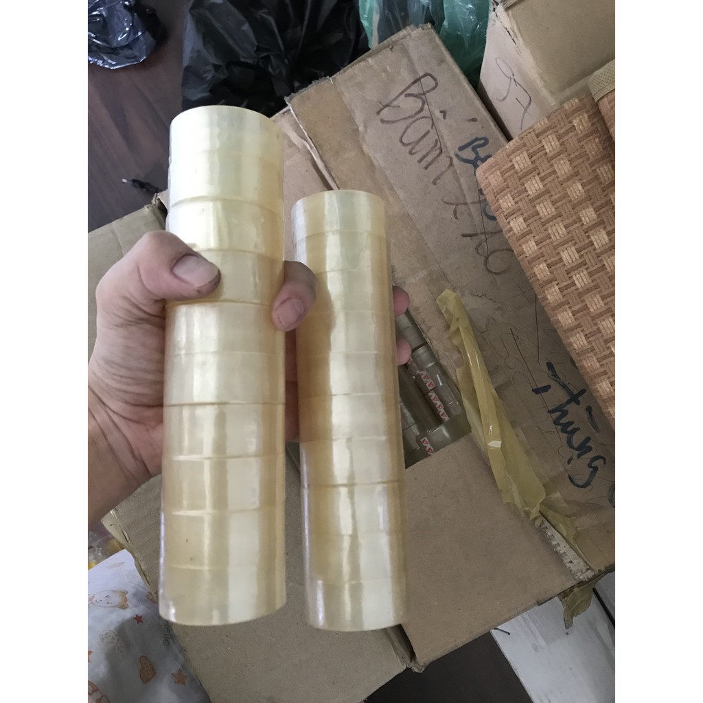 Băng keo trong nhỏ 18mm 20 yard loại tốt