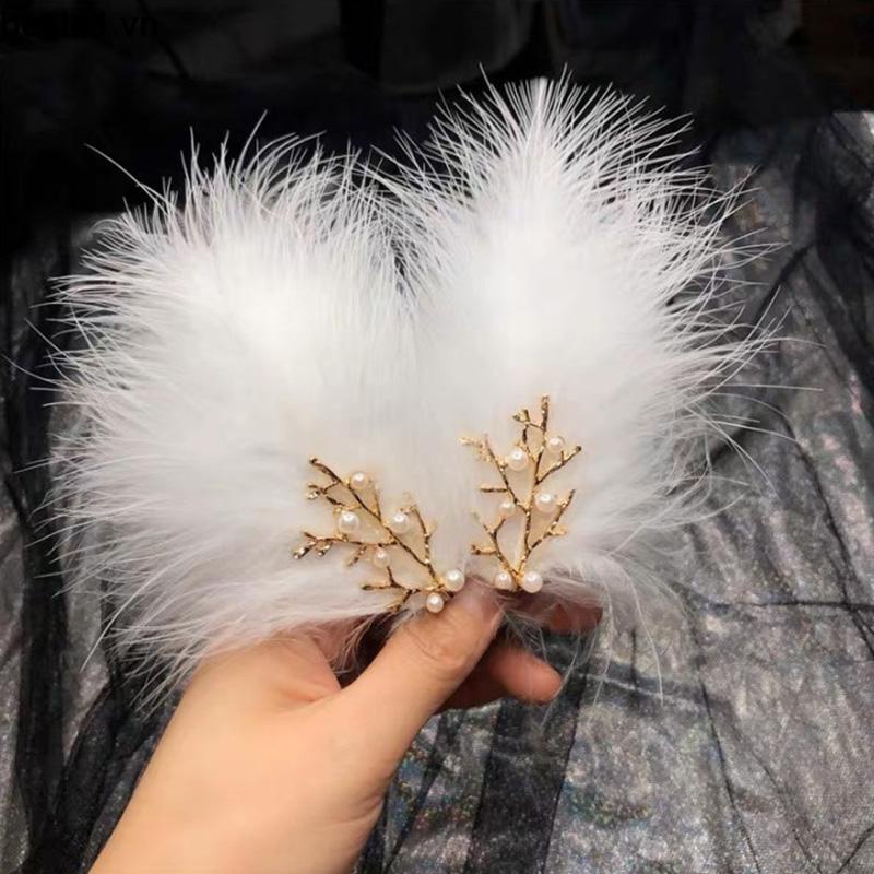 ✨✨Kẹp tóc hình lông vũ phong cách Hàn Quốc thời trang đơn giản cho nữ