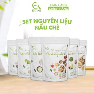 Set nguyên liệu nấu chè dưỡng nhan, khúc bạch, sâm bổ lượng, sương sa hạt lựu, chè bưởi đậu xanh cốm non eatme