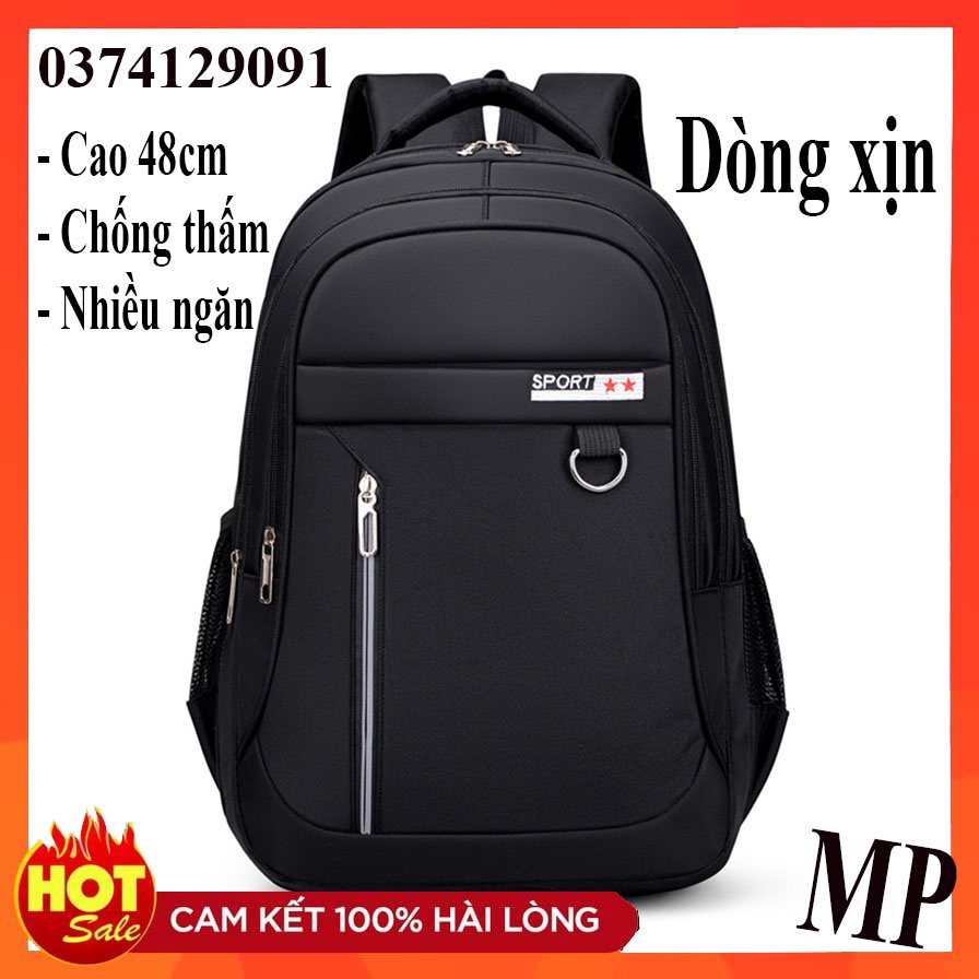 BaLo Đi Học, Đi Phượt Vải Dù Chống Xước , Chống Thấm Nước Kích Thước Lớn Có Ngăn Đựng Laptop