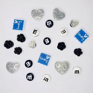 Sticker 2d 3d dép cross, phụ kiện charm crocs dễ thương