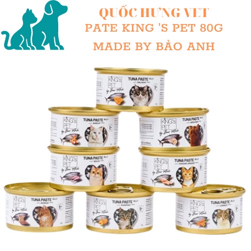 Pate KING PET by BẢO ANH cho mèo từ 1 tháng tuổi - QUỐC HƯNG VIỆT - 6066+6073