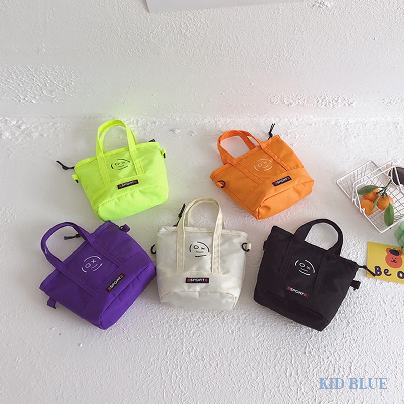 Túi Vải Canvas Đeo Chéo Phong Cách Hàn Quốc Thời Trang Mùa Hè Cho Bé