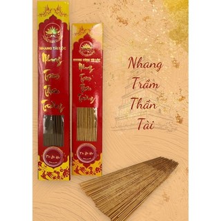 Nhang trầm thơm vàng ánh kim- nhang thần tài- cuộn tàn số 6 tài lộc