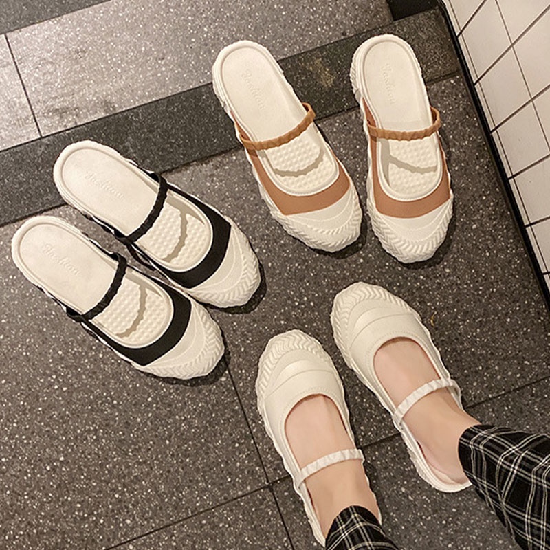 One Giày Lười Đế Dày Phong Cách Hàn Quốc Cho Nữ