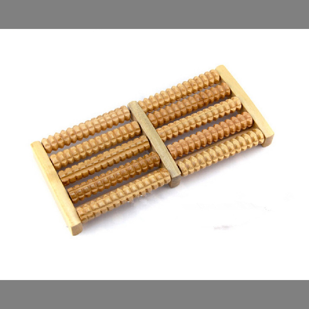 Bộ 5 Con Lăn Gỗ Mát Xa Chân Giảm Căng Thẳng Chăm Sóc Sức Khỏe