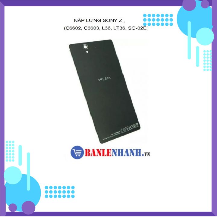 NẮP LƯNG SONY Z MÀU ĐEN