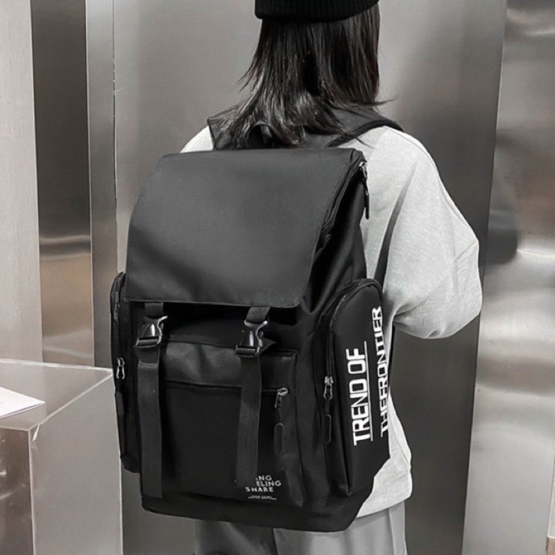 Balo Nam Thời Trang Trend Off Đi Học, Du Lịch, Balo Đựng Laptop Hình Hộp Cỡ Lớn - BALOTOT.VN