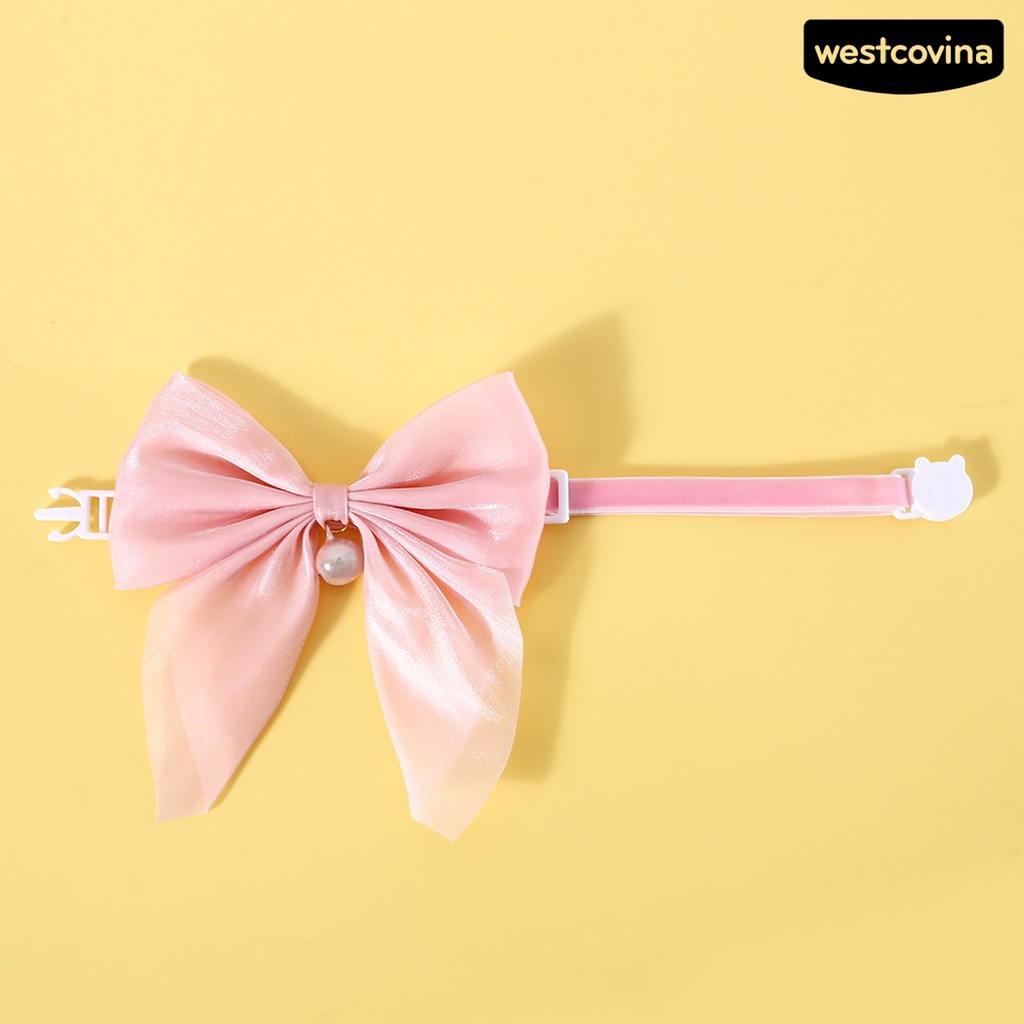 [COD]♘Vòng Cổ Nơ Lớn Bằng Acrylic Thoải Mái Cho Thú Cưng