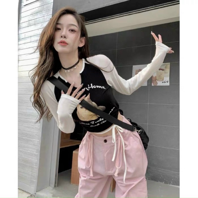 Áo tay dài con mèo xinh BG nhé