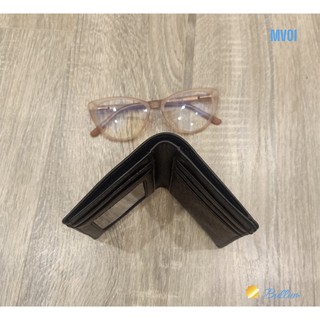 (DA THẬT 100%) Ví đứng mini gấp đôi, da bò, kt 8.5*11
