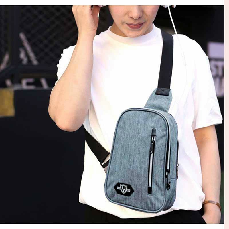 Túi đeo chéo nữ, Túi đeo vai quai da mix xích tag chữ D siêu xinh SL