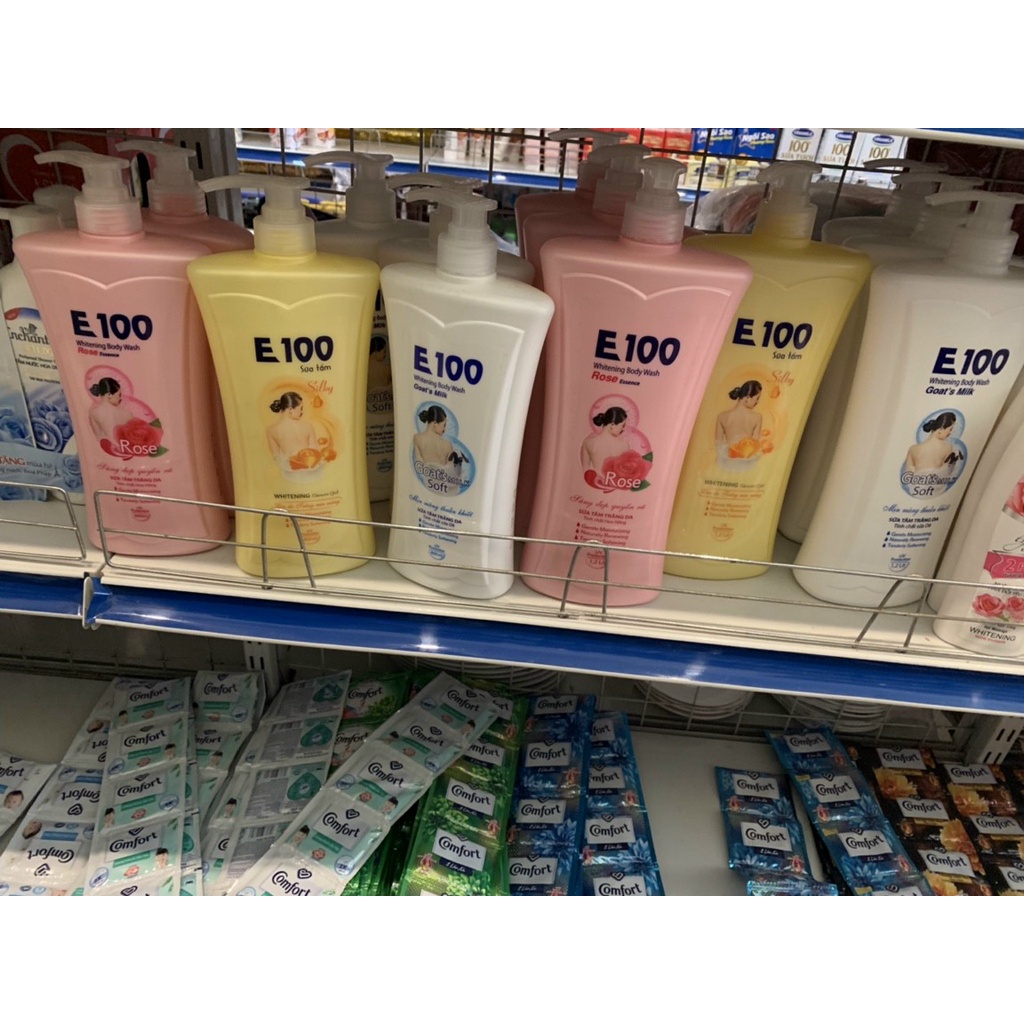 Sữa Tắm E100 Chai 800ml (3 màu)