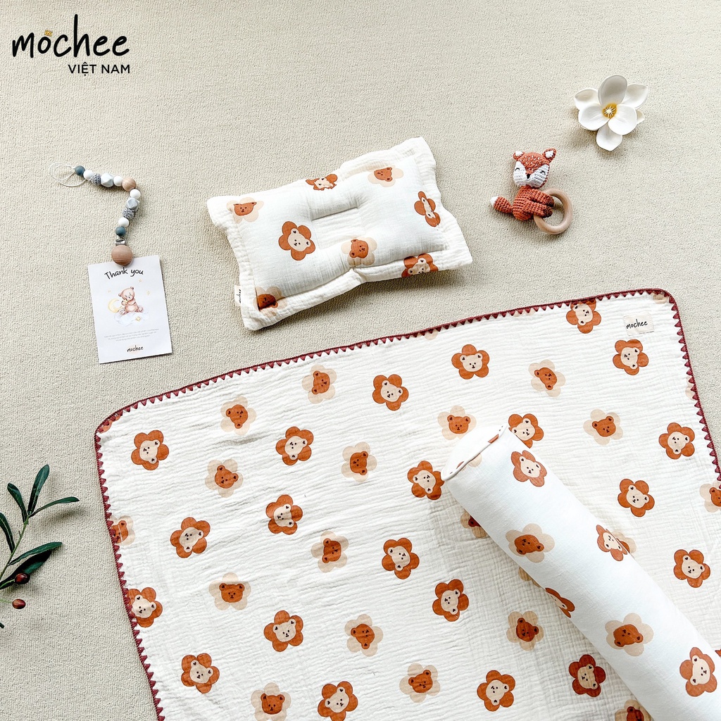 SET CHĂN XÔ MỎNG KÈM GỐI LÕM MOCHEE