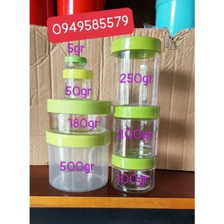 Hủ 5gr-30gr-100gr-180gr-200gr-250gr-500gr