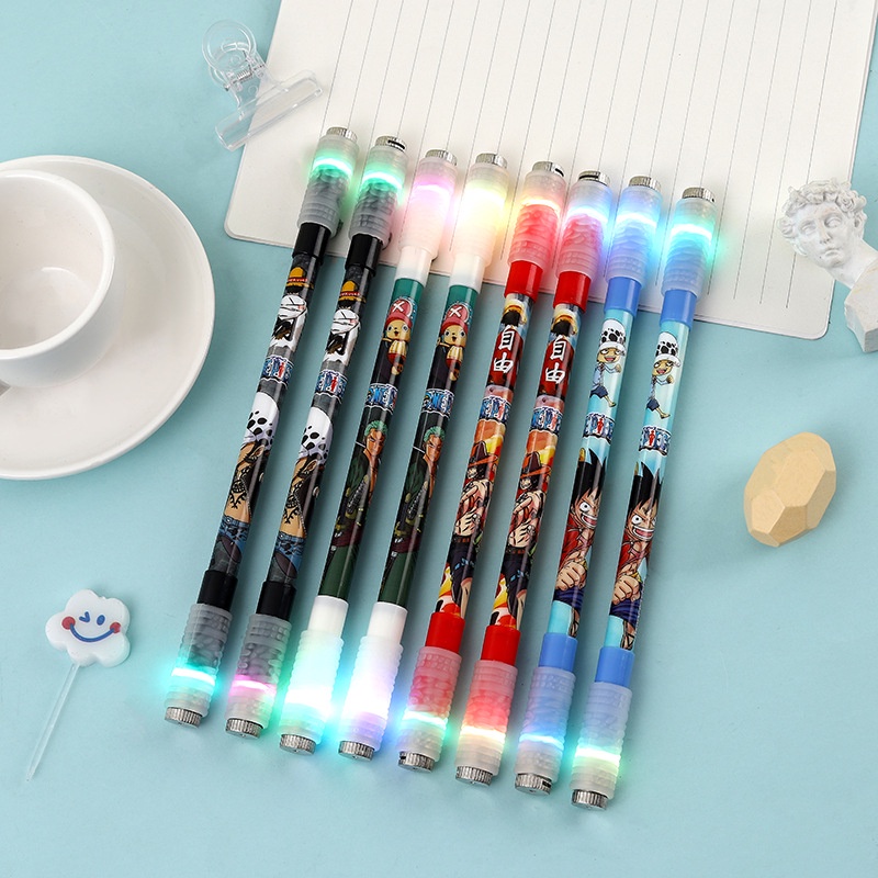 Bút Xoay Nghệ Thuật Quay tay Phát Sáng Viết Được Mực Pen Mod Có Đèn Led Đổi Màu Cá Tính Viết Mực Dễ Thương Pen Spinning