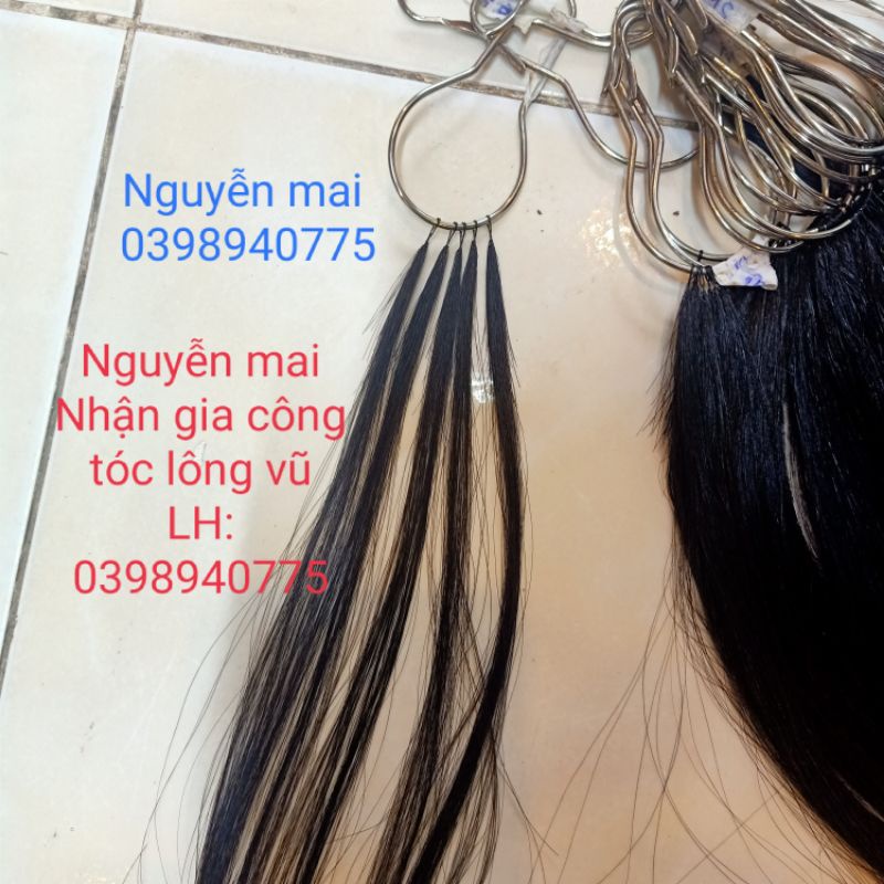 Tóc lông vũ 50cm hàng đẹp