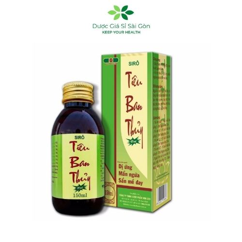 Siro Tiêu Ban Thủy Hoa Sen hỗ trợ thanh nhiệt giải độc, giảm dị ứng, mẩn ngứa