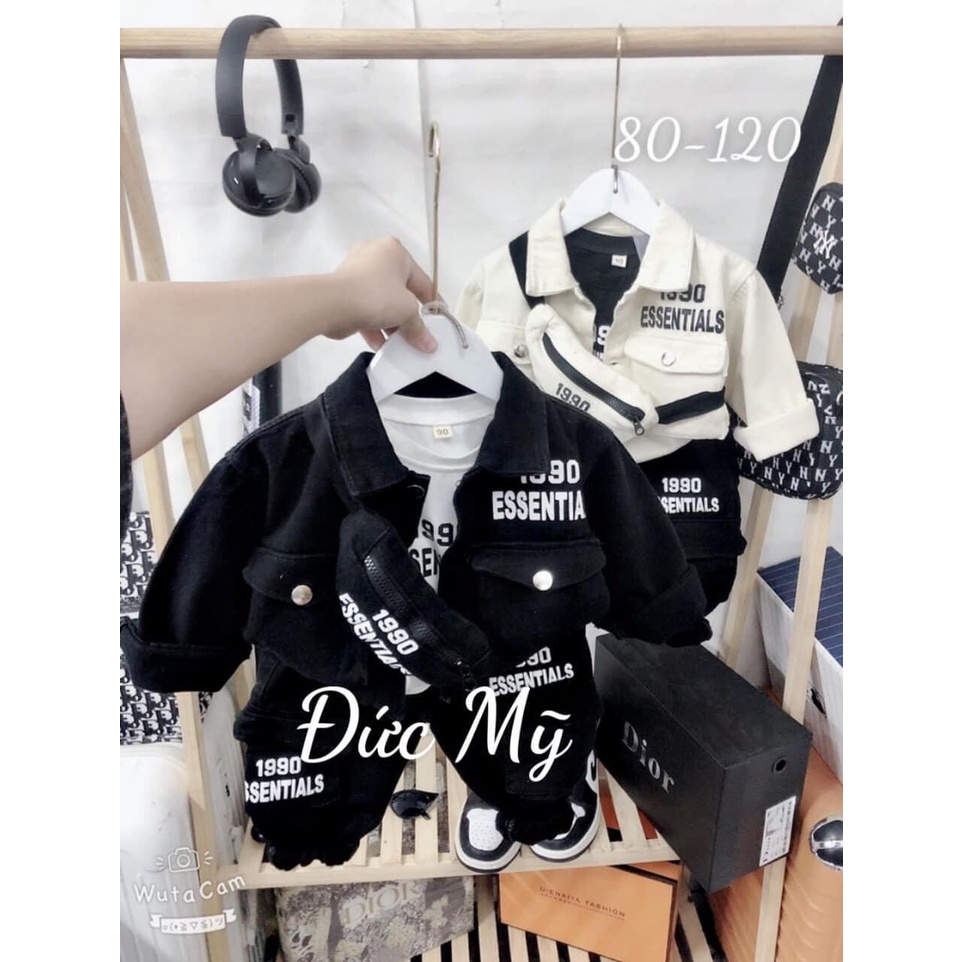 SET JEANS 3 CHI TIẾT SNOOPY HÀNG QUẢNG CHÂU CHẤT SIÊU ĐẸP