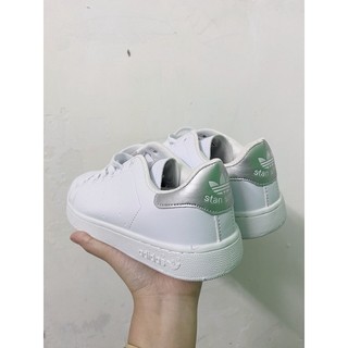 ( vuốt phải xem video - giầy fullbox + giấy gói )Giầy thể thao stan smith gót bạc