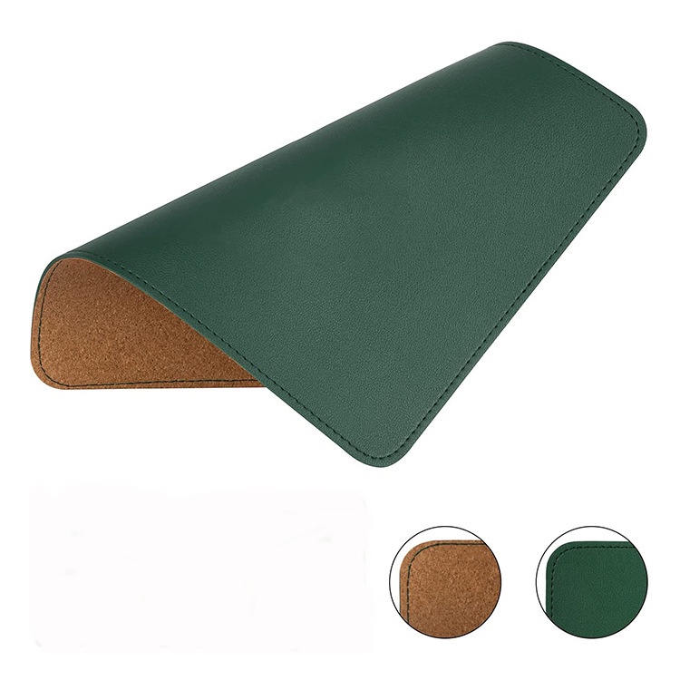 Deskpad - Thảm da 2 mặt lót chuột văn phòng cao cấp mousepad tấm lót bàn chất liệu bằng da chống nước nhiều 27x21cm màu