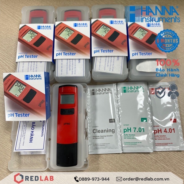 Bút đo độ pH máy đo nhiệt độ nước Hanna HI98107 | Hàng chính hãng