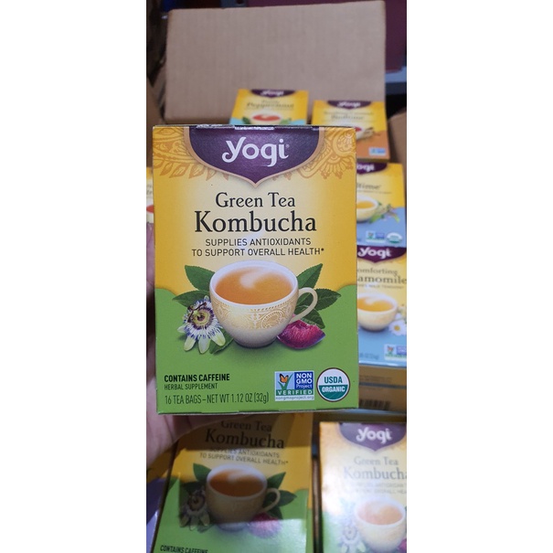TRÀ HỮU CƠ YOGI KOMBUCHA HỖ TRỢ CHỐNG OXY HÓA