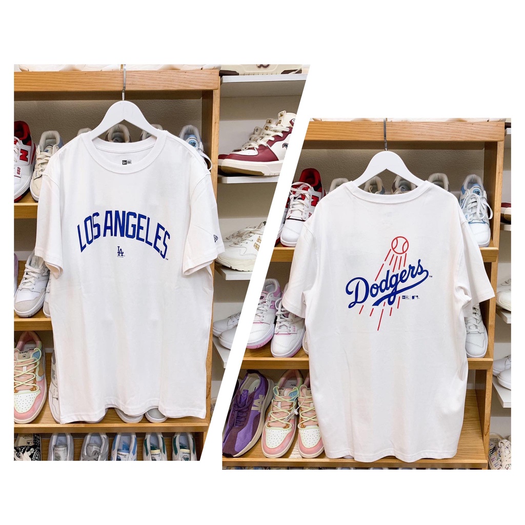 (Auth) - Áo New Era LOSANGELES x Dodgers màu trắng hàng auth bao check | 13061699