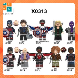 Đồ chơi lắp ráp minifigures các nhân vật trong dc winter soldier falcon x0313
