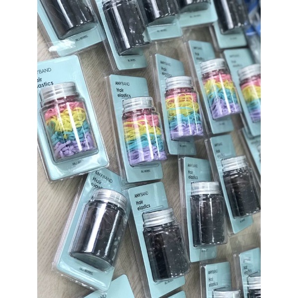 Dây thun buộc tóc ANYBAND Hàn Quốc 4CM 4024-B200 Black&Brown