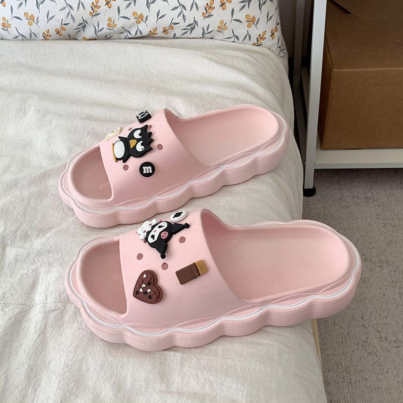 JY350-D19  - dép đi trong nhà mùa hè chống trượt đáy dày gợn sóng