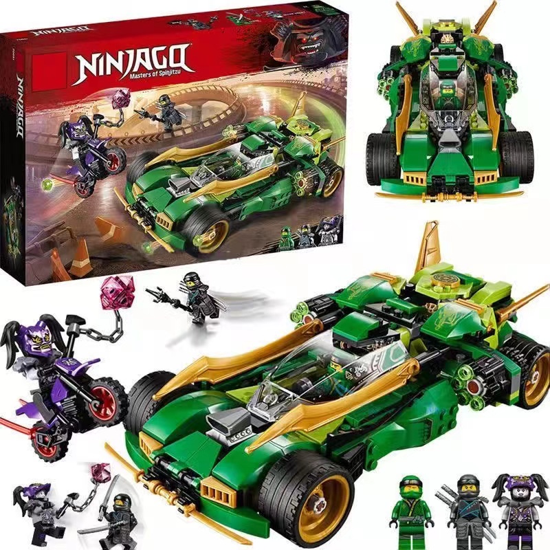 Ninja Series Lloyd's Ninjago Xe Đua Bóng Đêm đồ chơi lắp ghép