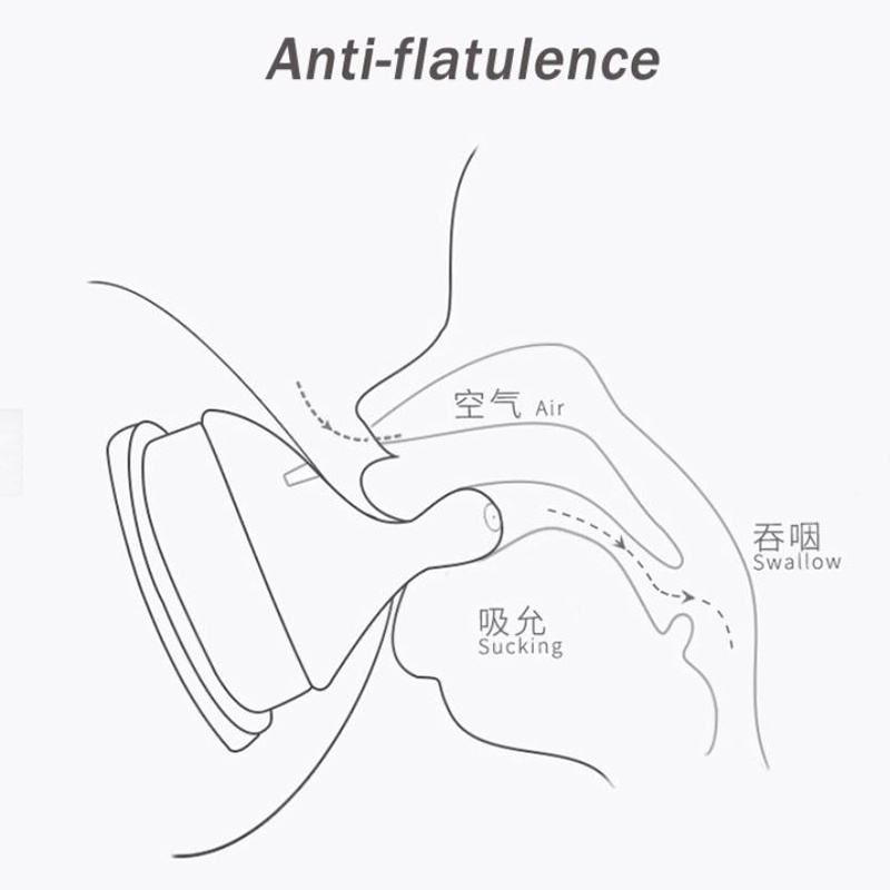 Núm Vú Giả Cho Bình Sữa Em Bé