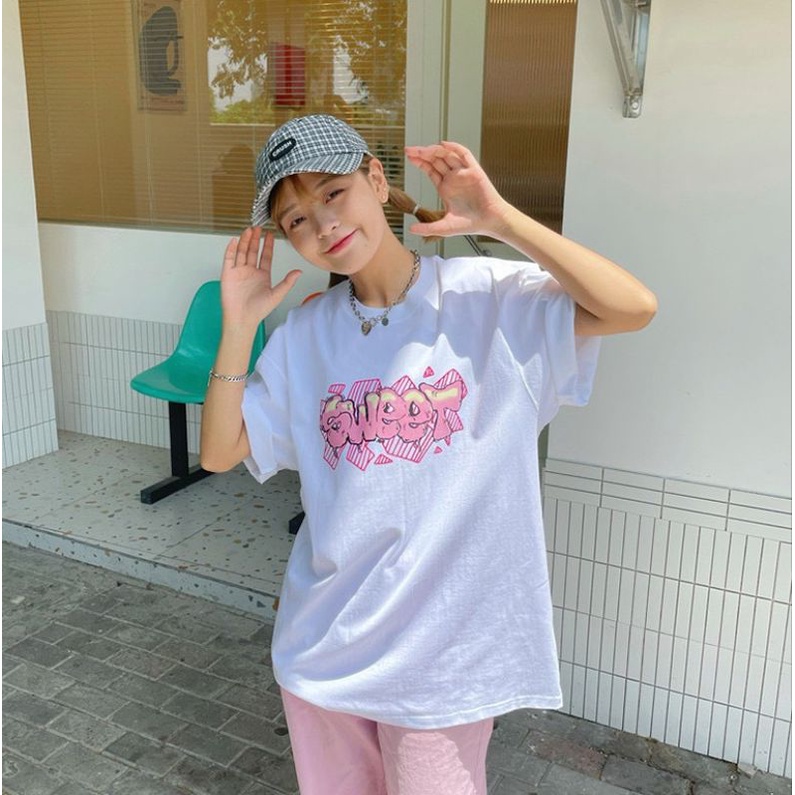 Áo thun tay lỡ unisex Sweet