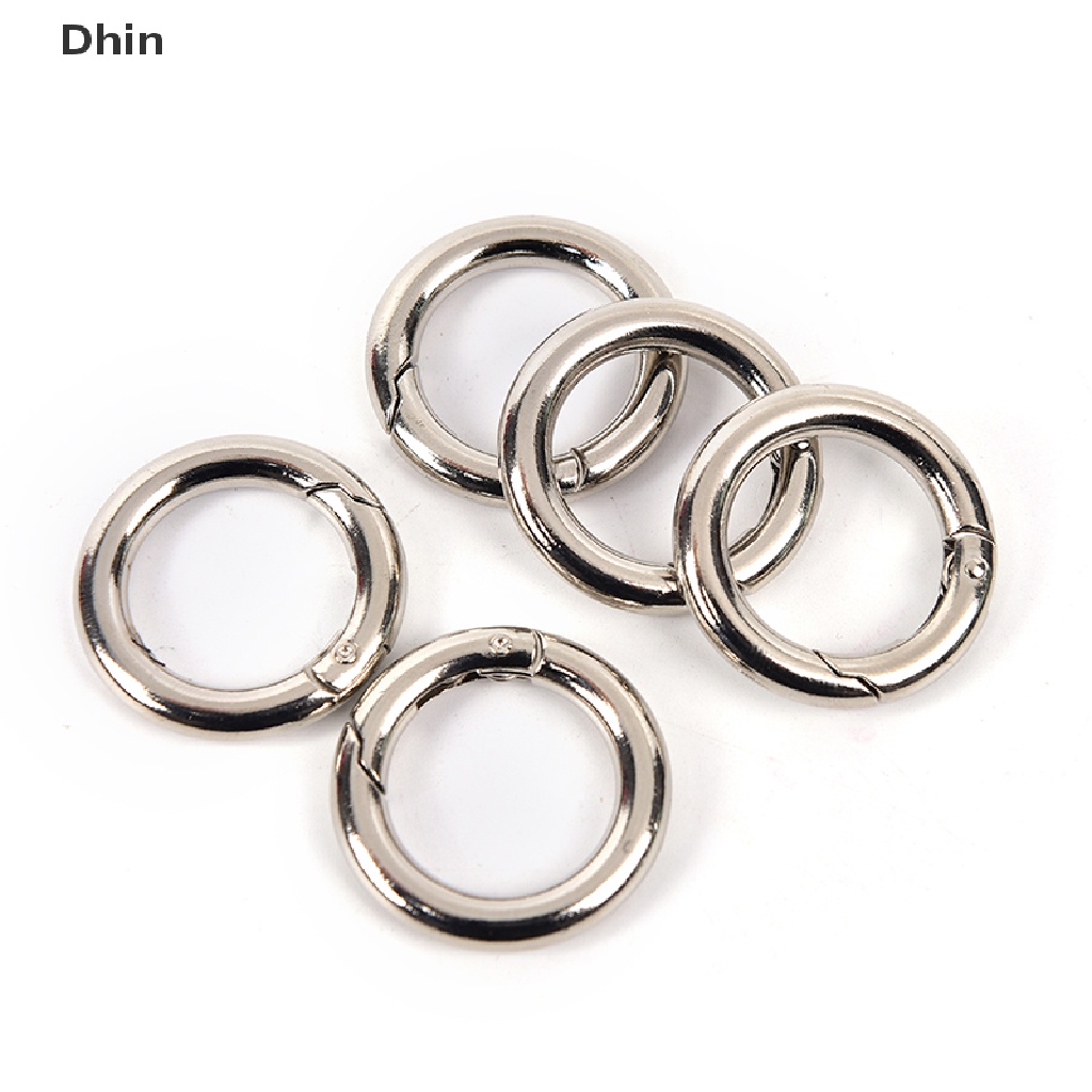 Set 5 Móc Treo Đồ Hình Tròn Bằng Kim Loại 31mm Tiện Dụng