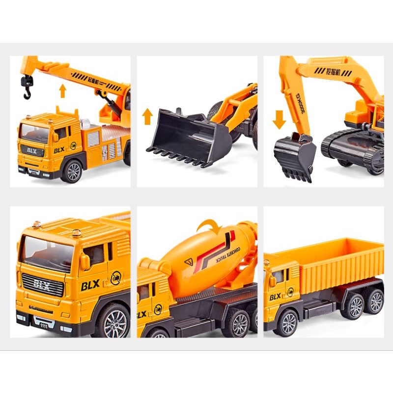 Bộ 6 xe đồ chơi cho bé