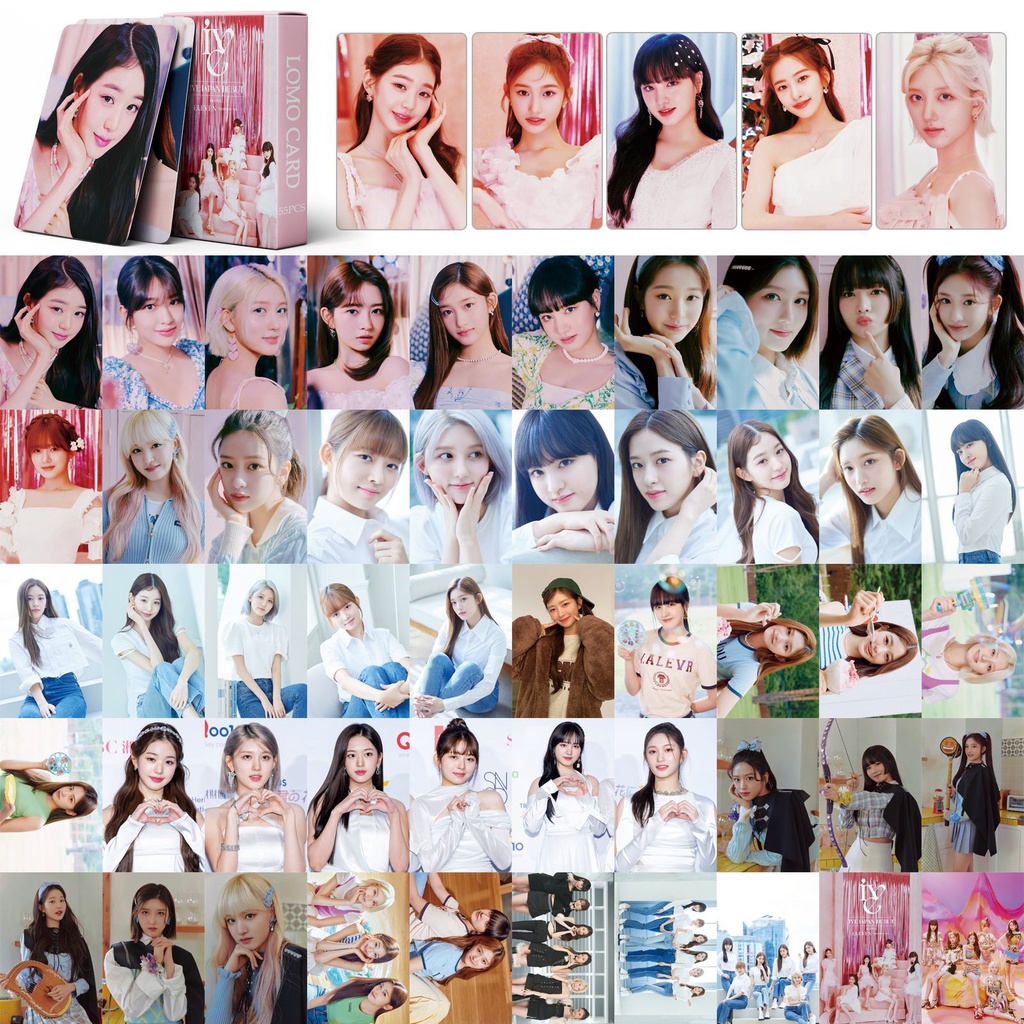 IVE Debet Eleven Photocard IVE Lovely Vocation & I‘VE SUMMER & LOVE DIVE  Lomo Card Postcard