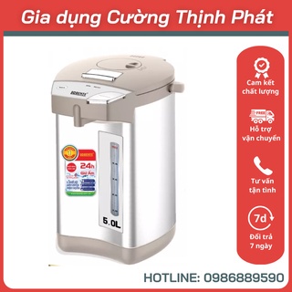 Bình thủy điện giữ nóng LORENTE 5 lít model: LT-5050 chế độ khóa an toàn khi rót nước