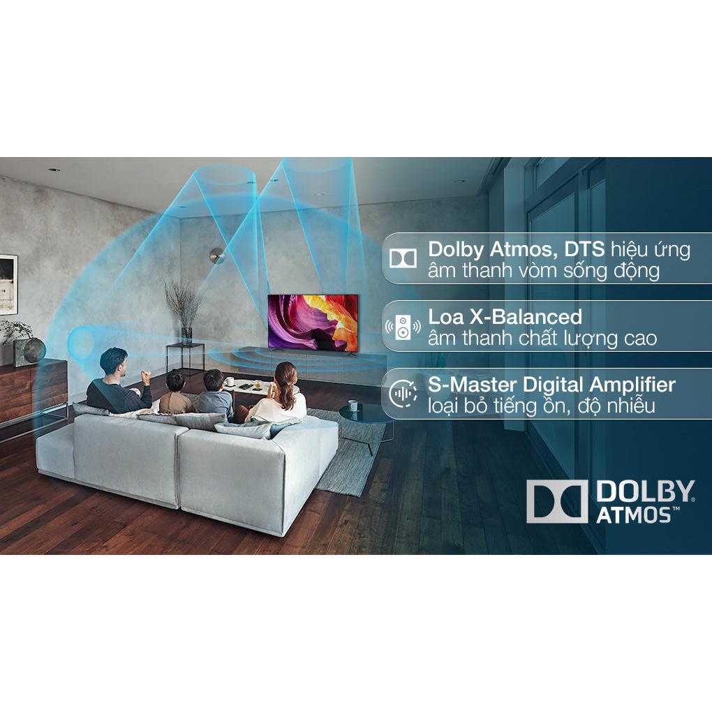 Google Tivi Sony 4K 65 inch KD-65X80K-dienmaytonkho