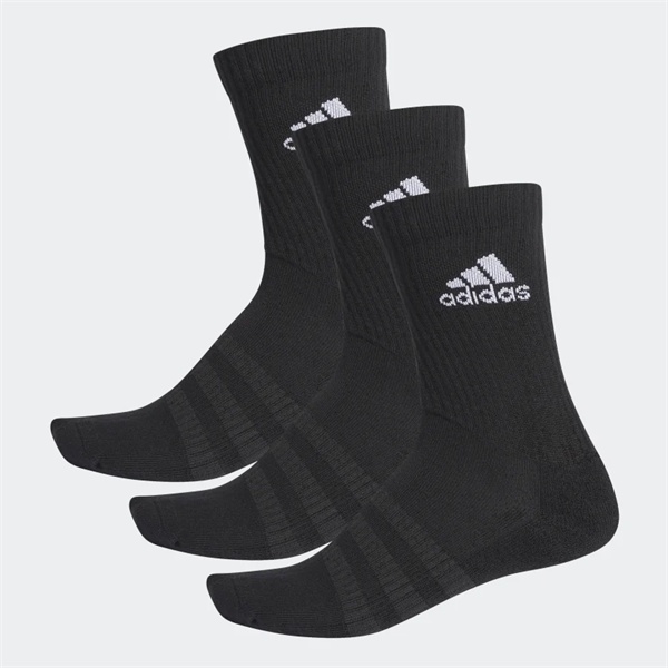 Tất Adidas bộ 3 đôi tất đệm cổ trung - Đen