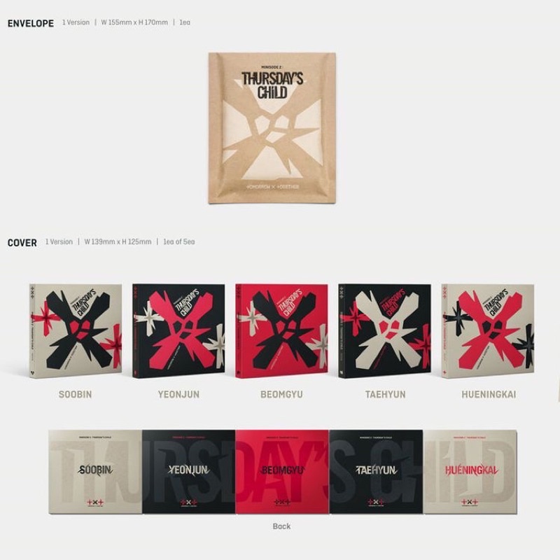 ALBUM TXT - THURSDAY’S CHILD nguyên seal, trả ngẫu nhiên ver