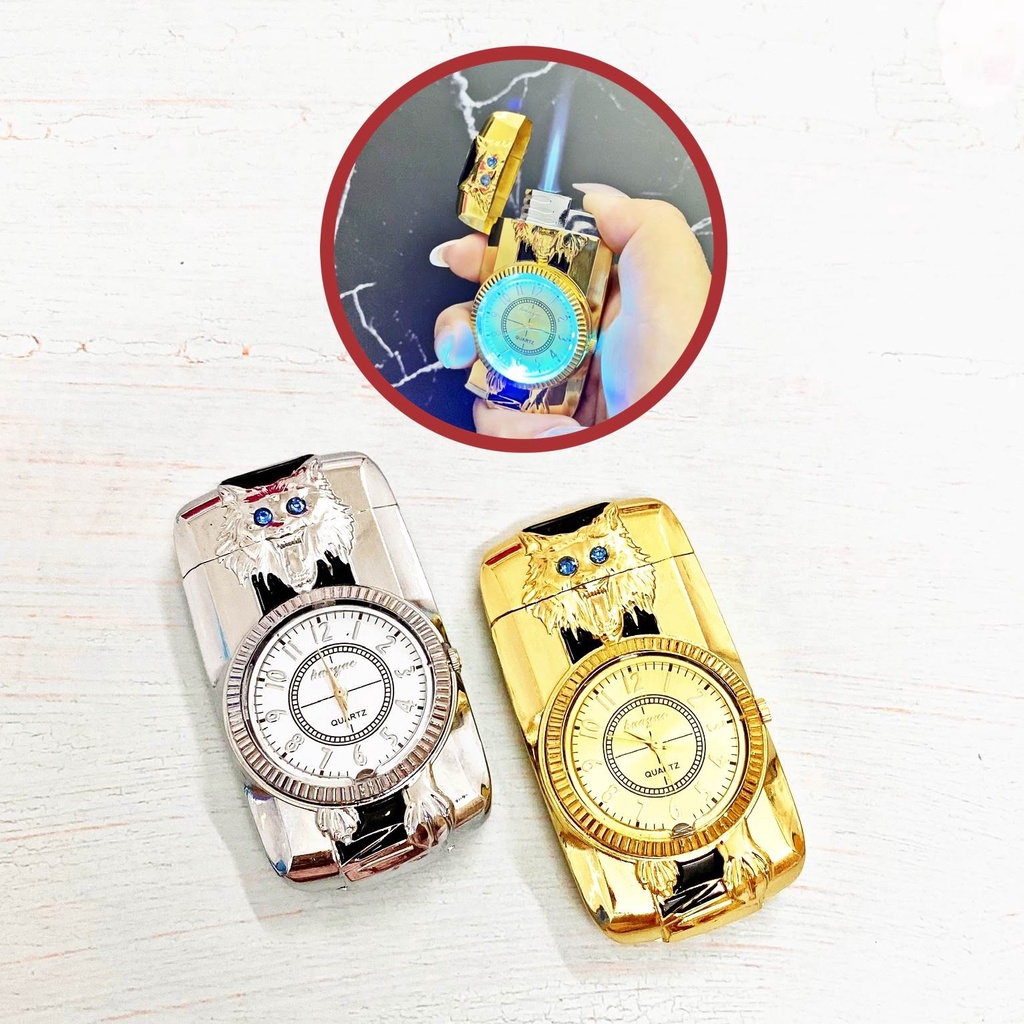 QUÀ TẶNG - 𝐇𝐨̣̂𝐩 𝐐𝐮𝐞̣𝐭 𝐁𝐚̣̂𝐭 𝐋𝐮̛̉𝐚 đồng hồ 2in1 hình chó sói có đèn Led siêu đẹp - FREESHIP